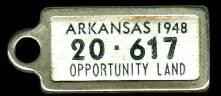 1948 Arkansas DAV Tag