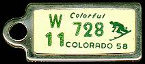 1958 Colorado DAV Tag