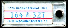 1975 District of Columbia DAV Tag