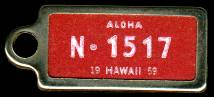 1959 Hawaii DAV Tag