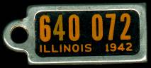 1942 Illinois DAV Tag