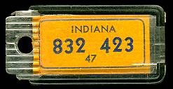1947 Indiana DAV Tag