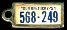 1954 Kentucky DAV Tag