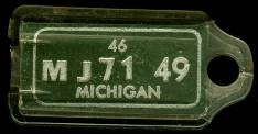 1946 Michigan DAV Tag