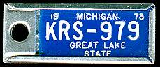 1973 Michigan DAV Tag