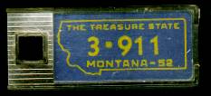 1952 Montana DAV Tag