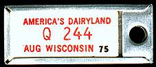 1975 Wisconsin DAV Tag