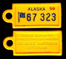 1959 Alaska DAV Tag