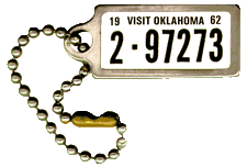 1974/75 LOUISIANA DAV Tag Keychain Miniature License Plate